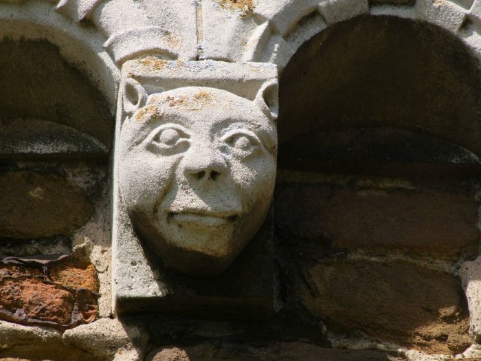 Wimbotsham Norfolk St Mary corble table cat