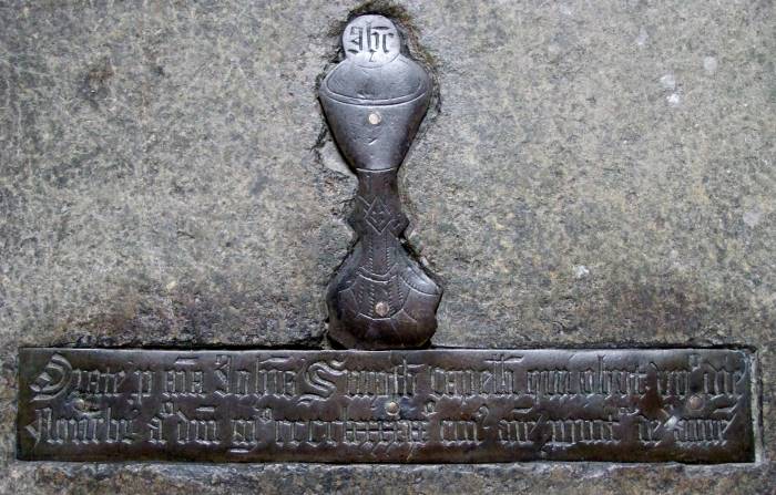 Norwich St Giles on the Hill chalice brass to John Smyth died 1499